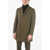 CORNELIANI Cc Collection 3 Pocket Houndstooth Wool And Cashmere Coat Military Green