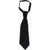 CORNELIANI Polka Dots Silk Ascot Tie Black