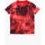 Nike All-Over Logo Acid Wash Effect Crew-Neck T-Shirt Black