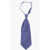 CORNELIANI Solid Color Silk Ascot Tie Blue