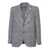 Lardini Prince of Wales check jacket Gray