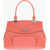 Longchamp Textured Leather Roseau Top Handle Bag Red