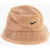 Nike Reversible Faux Fur Bucket Hat Brown