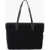 Moschino Love Faux Leather And Sponge Tote Bag With Embossed Logo Black