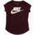Nike Crew-Neck Spot On Futura T-Shirt With Animal Logo Burgundy