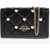 Moschino Love Quilted Faux Leather Bag With Golden Details Black