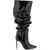 Paris Texas Slouchy Patent Leather Stiletto Boots BLACK