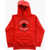 Converse All Star Chuck Taylor Fleeced Cotton Hoodie With Patch Pocke Red