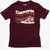 Converse Front Printed Crew-Neck T-Shirt Burgundy
