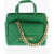 Moschino Love Faux Leather Quilted Mini Bag With Matching Pochette Green