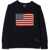 Ralph Lauren Flag Cotton Crewneck Sweater BLUE