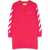 Off-White Rubber Arrow Knit Dress FUCHSIA