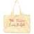 MINI RODINI Checked Cotton Bag With Embroidery YELLOW