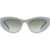 Alexander McQueen Cat Eye Seal Logo Sunglasses BLUE