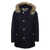 Woolrich Woolrich Parka CFWOOU0482MRUT0001 BLK BLACK Mlb Melton Blue