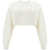 Alexander McQueen Cropped Sweatshirt IVORY