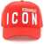 DSQUARED2 Baseball Cap With Logo CORAL WHITE
