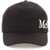 Alexander McQueen Baseball Hat With Oversized Logo BLACK IVORY