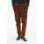 CORNELIANI Corduroy Pants With Double Pleat Brown