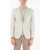 CORNELIANI Ccc Collection Virgin Wool And Flax Reset 2-Button Blazer Wi Gray