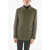 CORNELIANI Id Removable Padding Virgin Wool Glen Check Coat Green