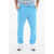 Woolrich Popeline Cotton Comfort Fit Papery Pants Light Blue