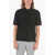 Neil Barrett Loose Fit Music Bolt Polo With Embroidered Logo Black