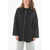 Woolrich Cotton Solid Color Maxi Hoodie Black