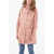 Woolrich Painting Effect Forge Over Parka With Hood Pink