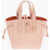 Furla Textured Leather Mini Tote Bag Pink