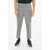 Neil Barrett Gabardine Low-Rise Pants With Contrasting Side Pipings Gray
