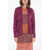 Woolrich Flax Open Front Cardigan Violet