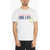 DSQUARED2 One Life One Planet Smiley T-Shirt With Ribbed Crew-Neck White