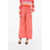 Woolrich High Waist Popeline Cotton Yoga Pants Pink