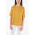 Woolrich Linen Slub Crew-Neck T-Shirt With Breast Pocket Yellow