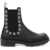 Alexander McQueen 'Stack' Chelsea Boots BLACK SILVER