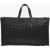 Bottega Veneta Braided Soft Leather Hidrology Travel Bag Black