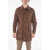 CORNELIANI Cc Collection O.wear Hidden Closure Balmacaan Coat Brown