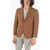 CORNELIANI Padded Blazer With Flax Inner Brown