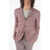 CORNELIANI Cotton And Flax Side Vents Notch Lapel Sportswear 3-Button B Pink