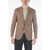 CORNELIANI Id Side Vents Notch Lapel 2-Button Blazer Brown