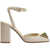 Valentino Garavani ONE STUD T.90 ANKLE STRAP SHOES LIGHT IVORY