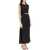 Loulou Studio 'Copan' Long Cut-Out Dress In Satin BLACK