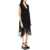 Sacai Midi Dress With Knitted Panel BLACK BLACK