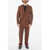 CORNELIANI Silk Vogue Double Breasted Suit Brown