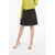 Bottega Veneta Wool High-Waisted Pleated Mini Skirt Black