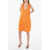 Bottega Veneta Full Zip Closure Mini Utility Dress Orange