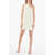 Bottega Veneta Braided Sponge One Shoulder Intreccio Towelling Mini Dress Beige