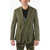 Dior Single-Breasted Army Blazer With Flap Patch Pockets Green