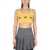 Alessandra Rich Wool Knit Top YELLOW